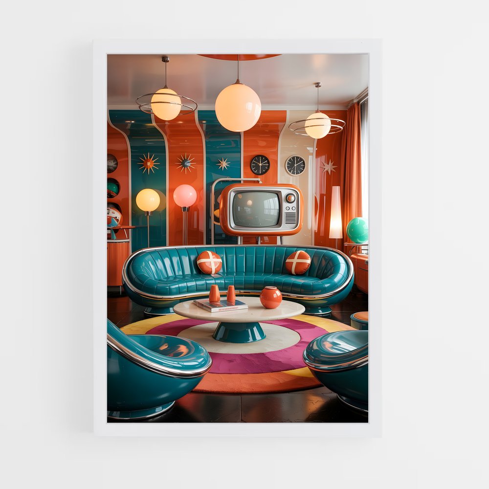 Poster captivant de l'ère atomique – affiche Espace rétro (vue 3)